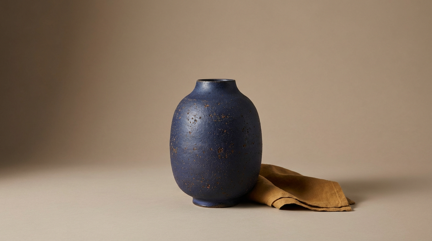 Indigo Ceramic Vase