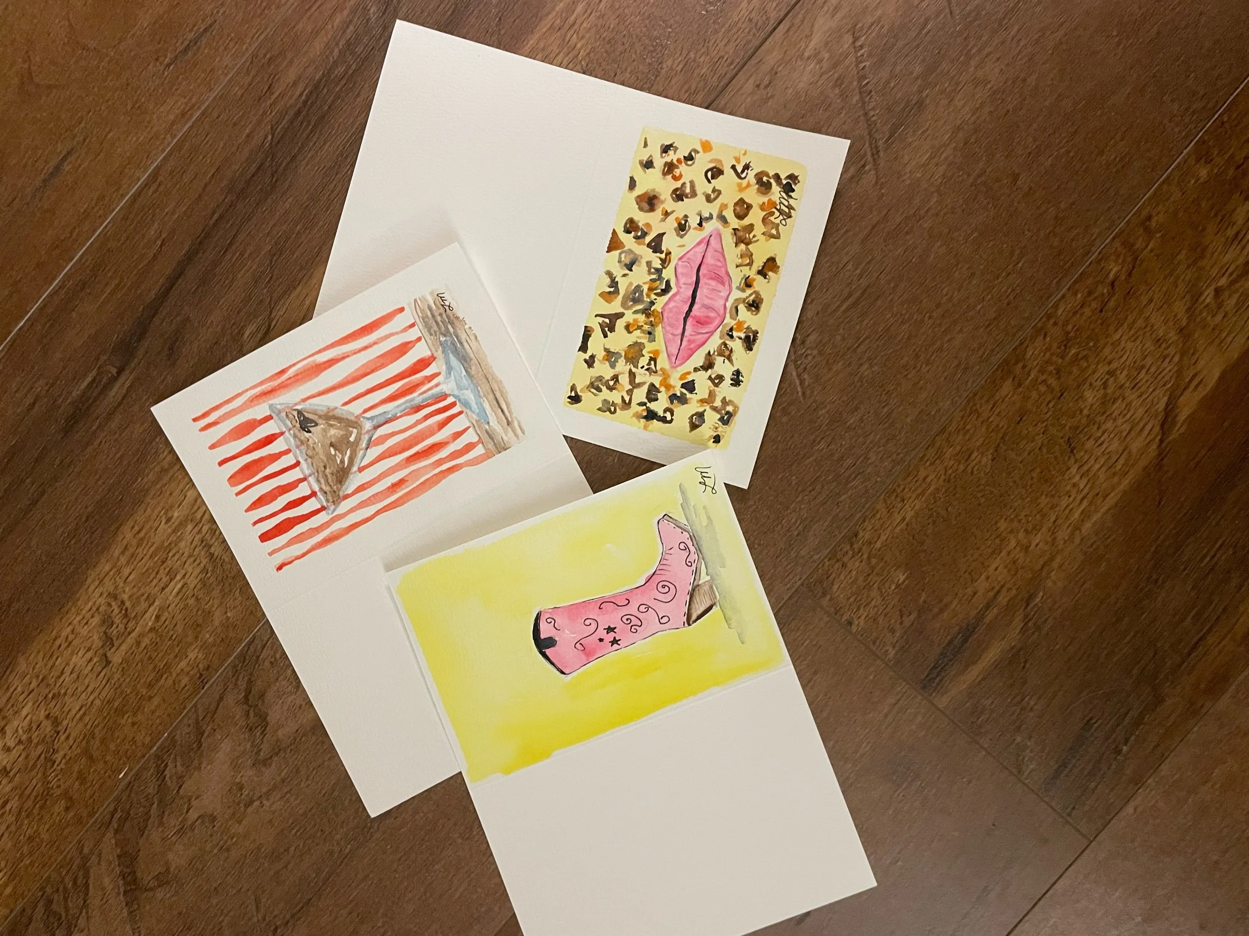 Girly Pop Card Trio