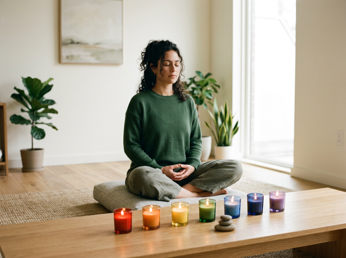 Reiki Infused Chakra Votive Candles