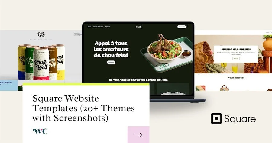 Square Website Templates (20+ Themes with Screenshots)