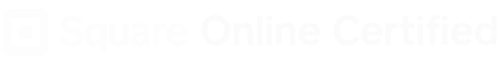 Square Online Certified logo in black and white.