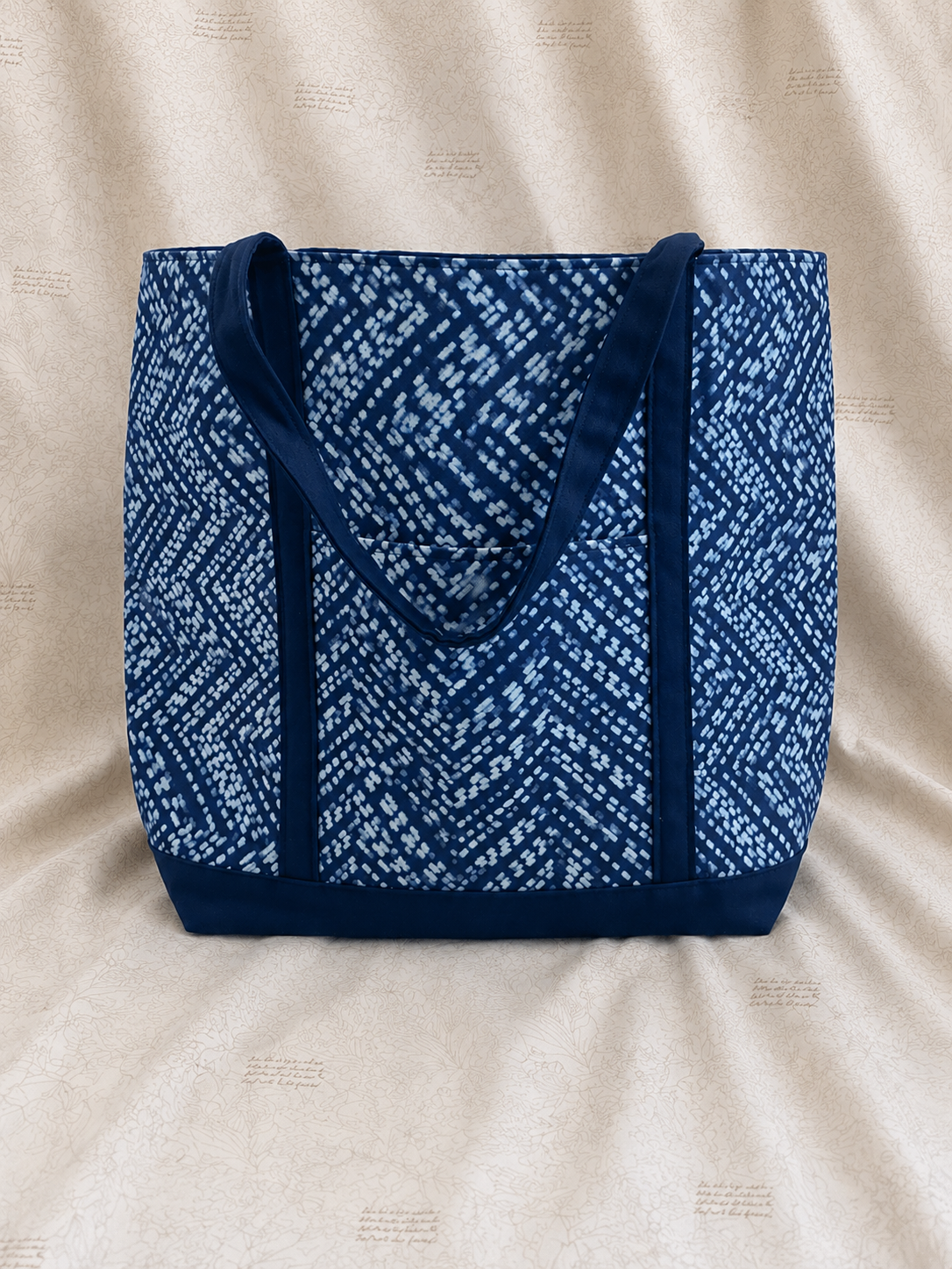 Indigo Waves Tote (Large)