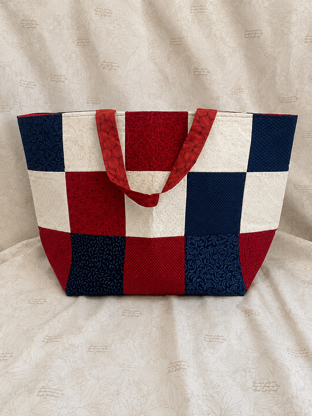 Americana Patchwork Tote (Large)