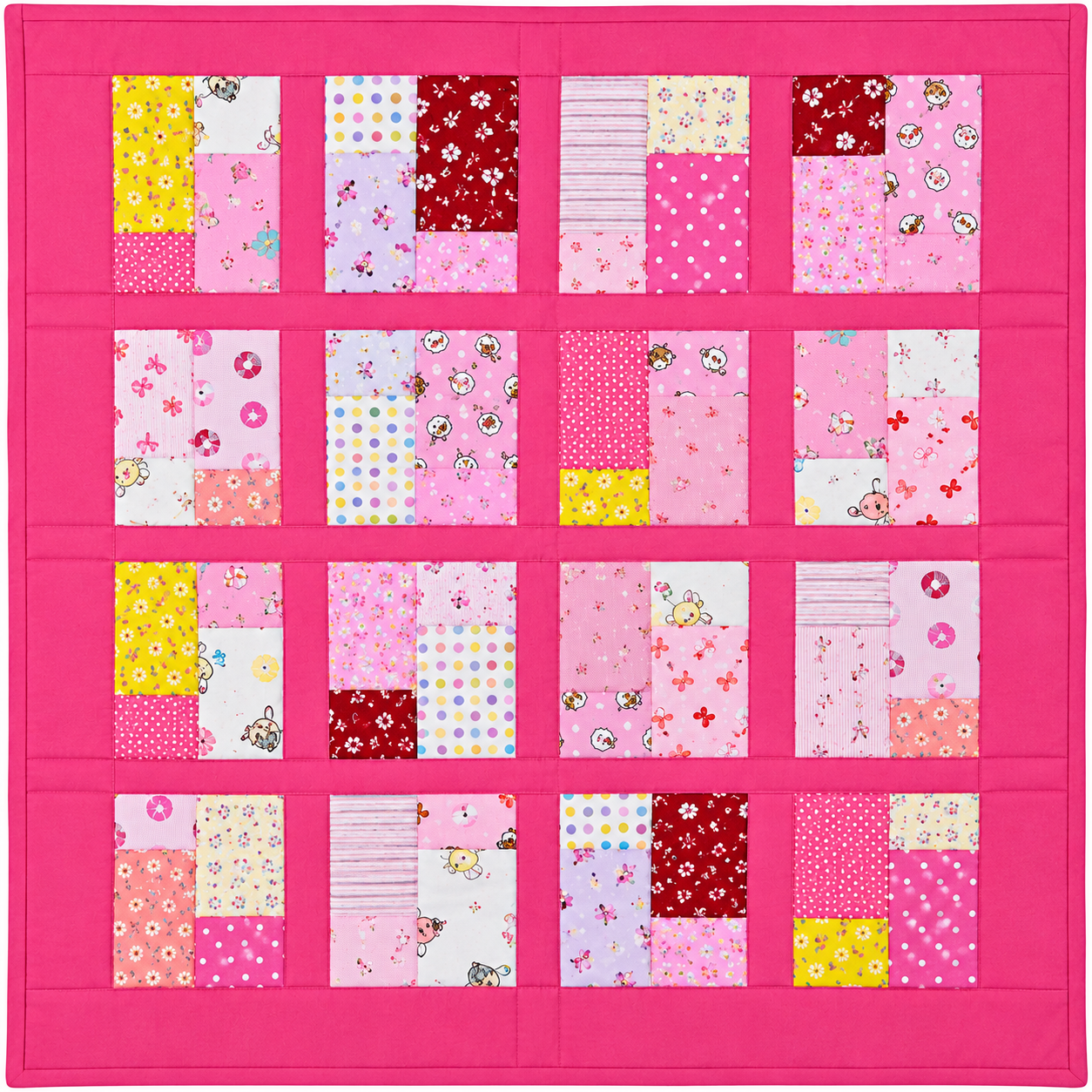 Pink Patchwork Wishes Quilt