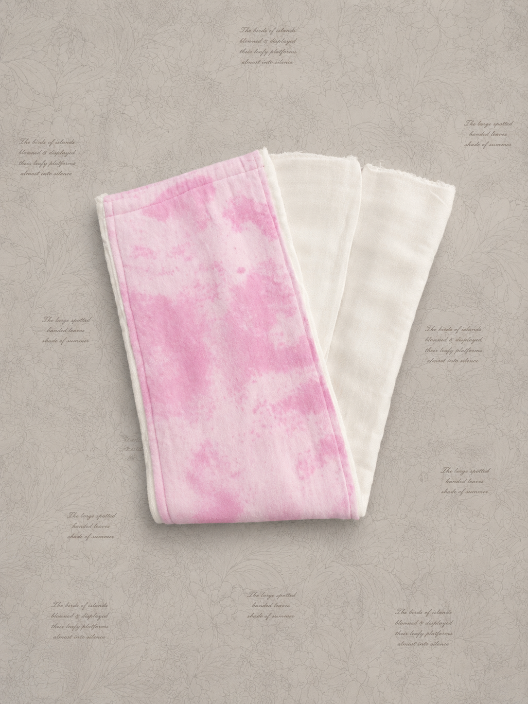 Pink Watercolor Burp Cloth