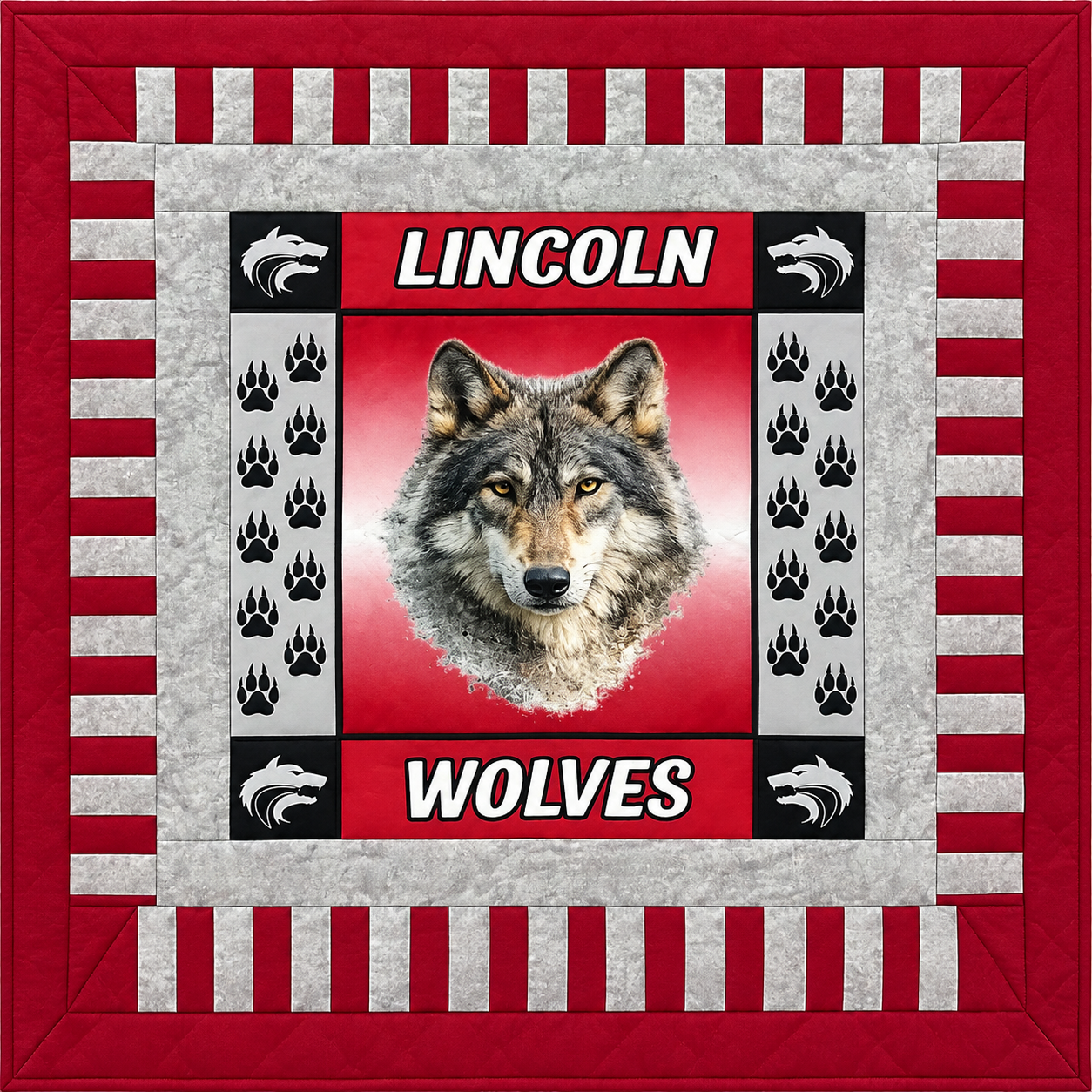 Lincoln Wolves Logo Quilt Front.png