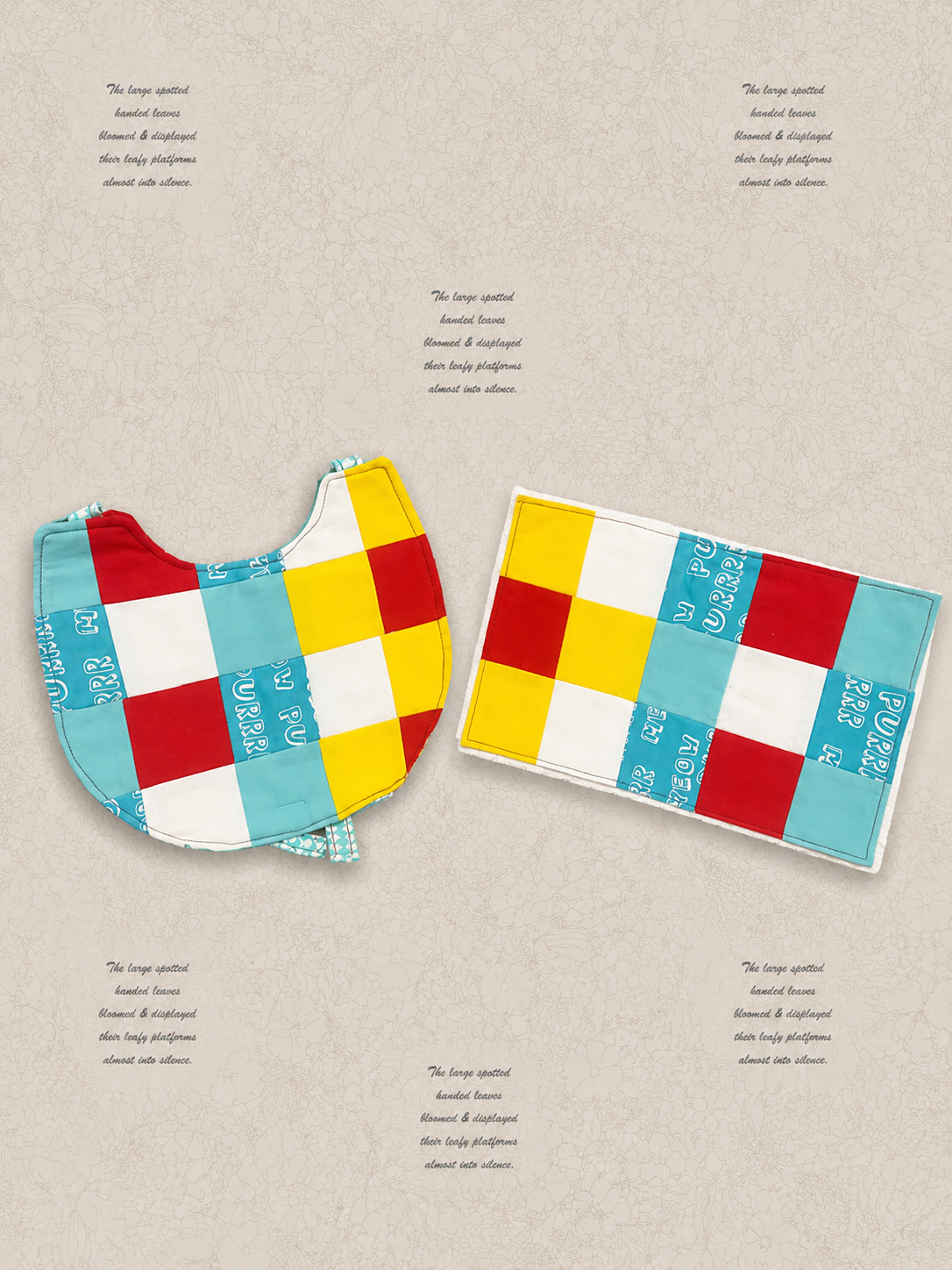 Sunny Day Playtime Bib & Burp Cloth Set