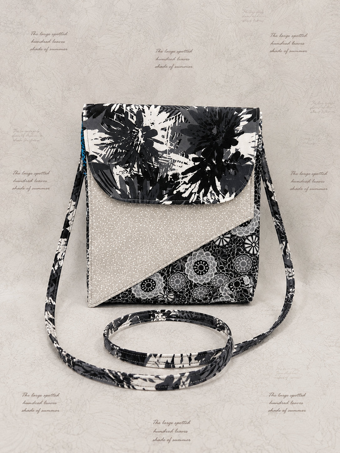 Midnight Blooms Crossbody Bag (Large)
