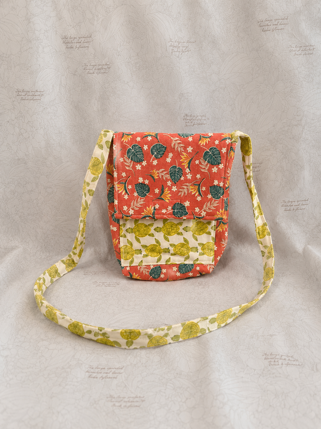 Coral Garden Crossbody Bag (Medium)