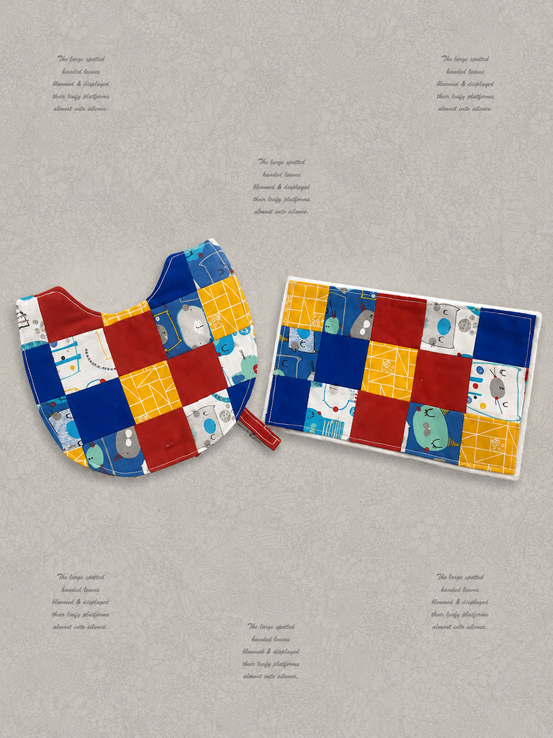 Bright Little Adventures Bib & Burp Cloth Set
