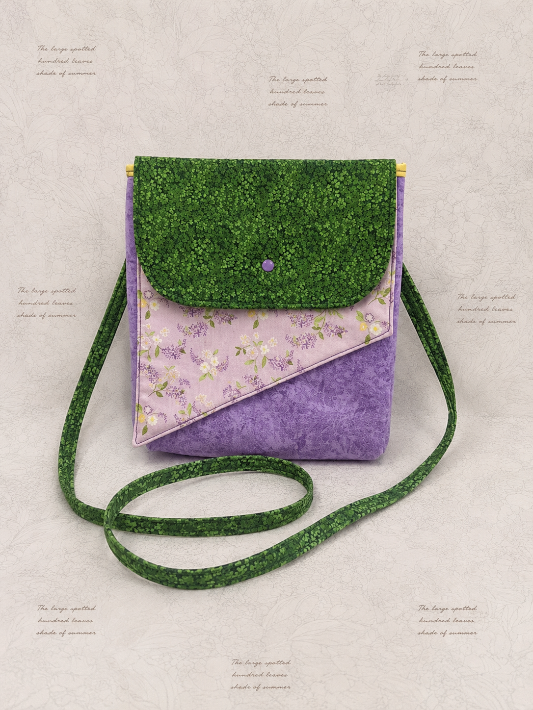 Lavender Meadow Crossbody Bag (Large)