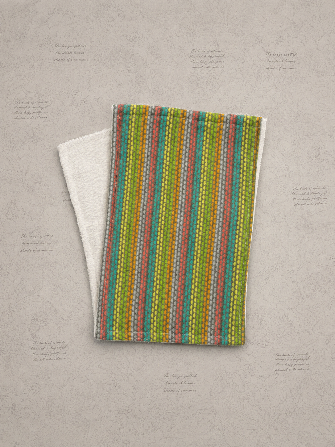 Autumn Stripes Burp Cloth