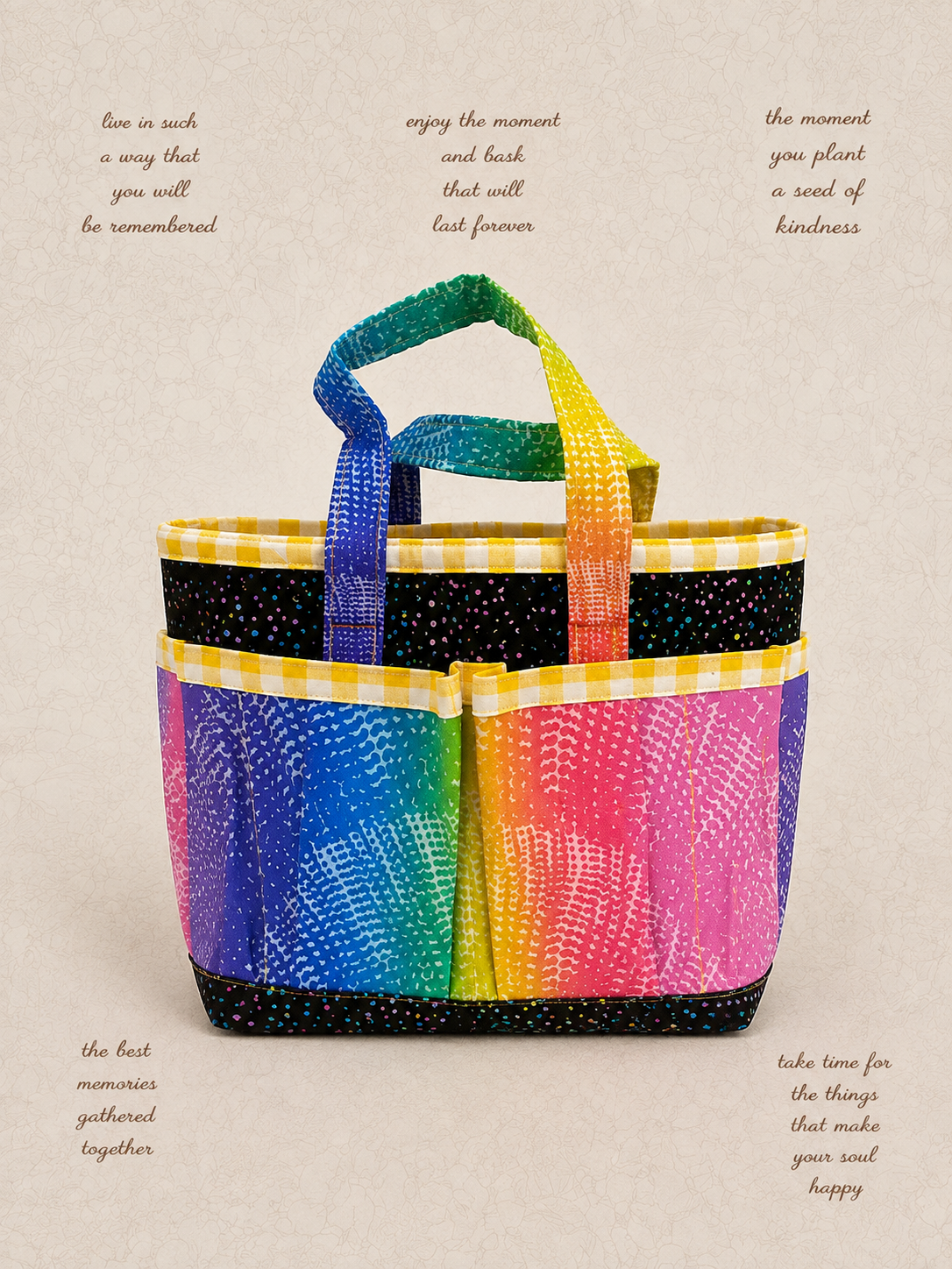 Rainbow Wishes Pocket Tote (Medium)
