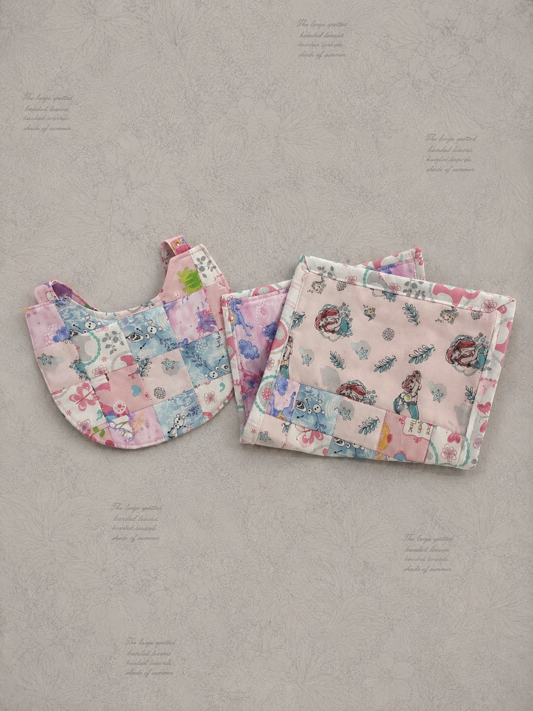 Little Princess Bib & Burp Cloth Set