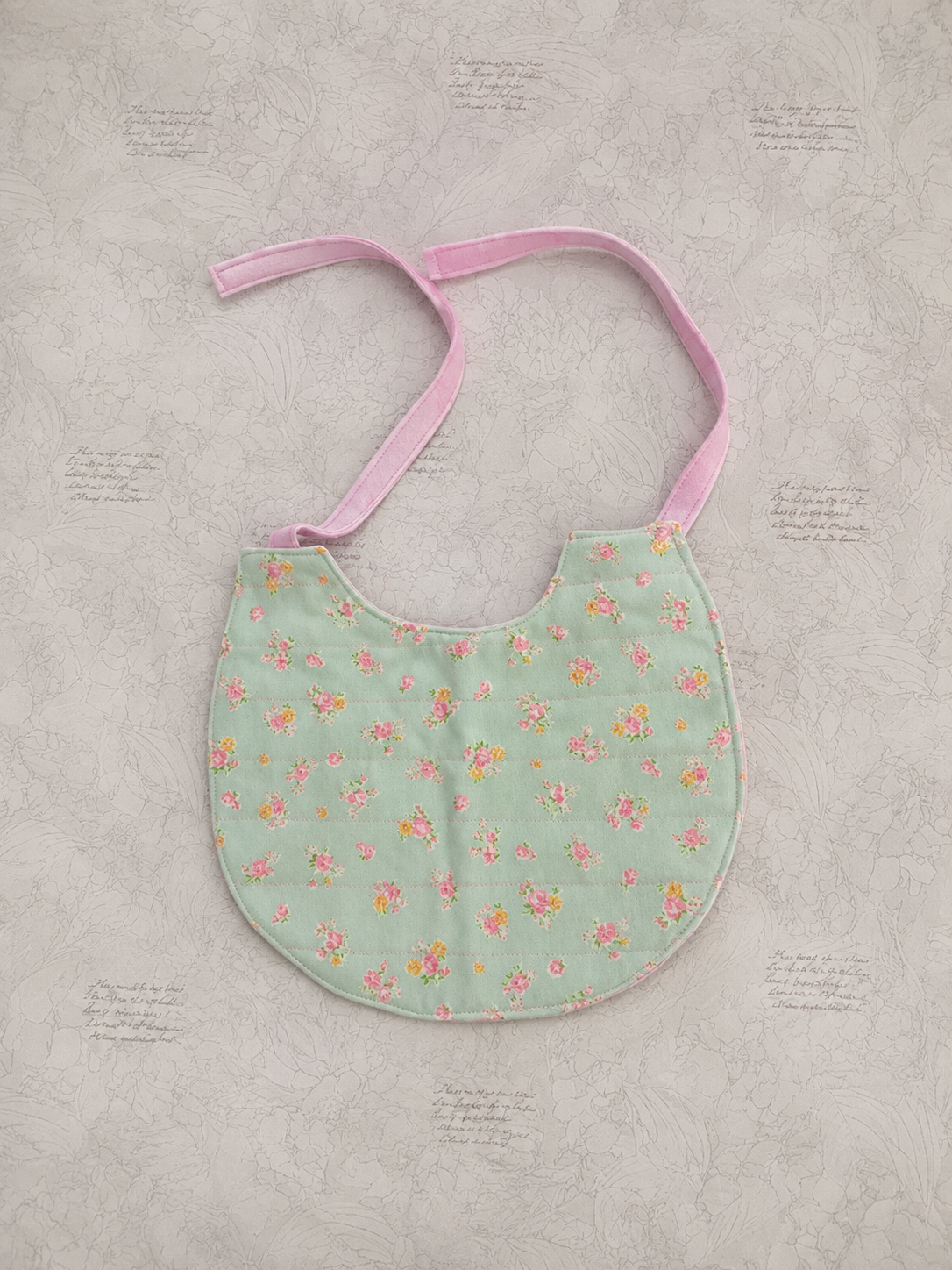 Sweet Rose Garden Baby Bib