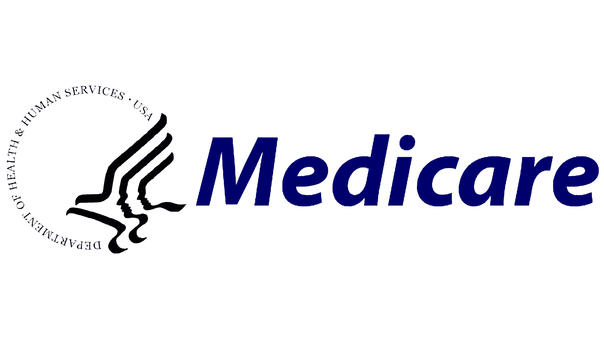 Medicare logo with a stylized outline of North Carolina and the words "Medicare" in dark blue.