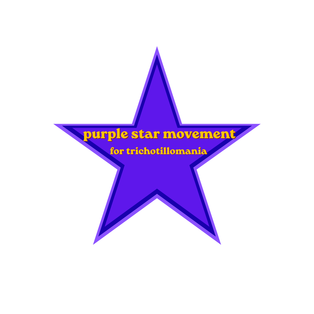 Medium Purple Star Temporary Tattoo