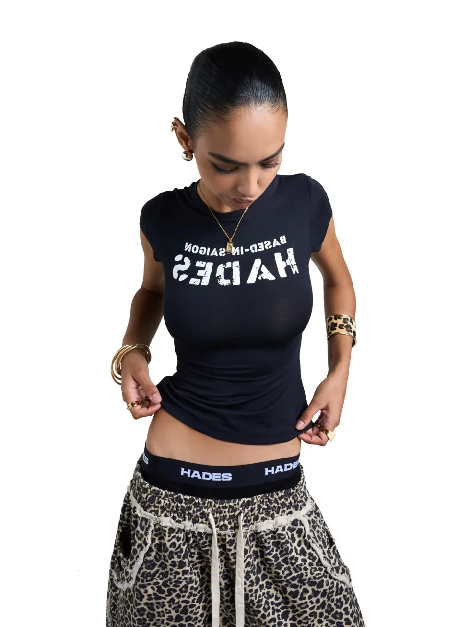HADES INVERTED TEE - BLACK