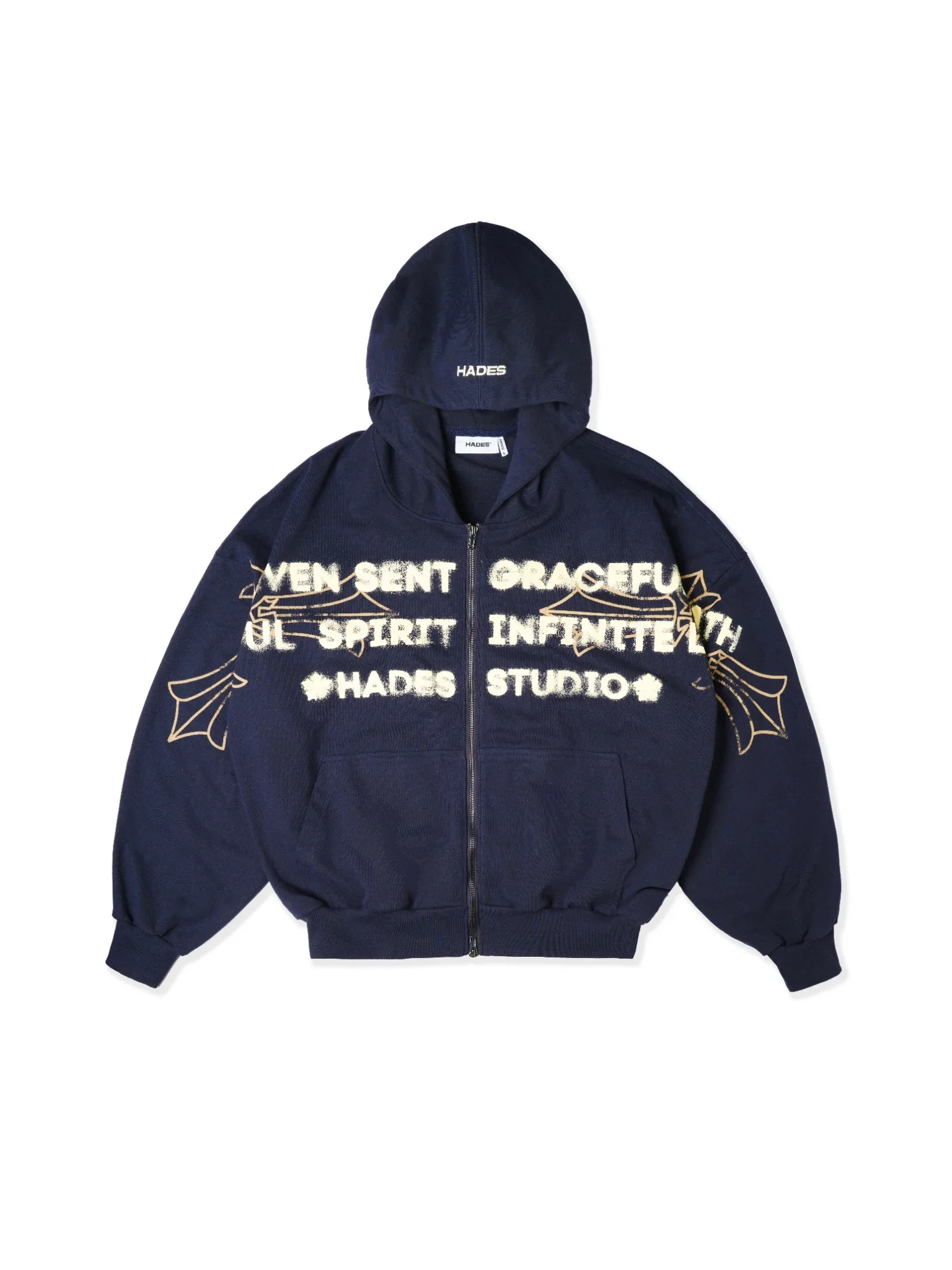 HADES HEAVENS CALL HOODIE ZIP - BLUE NAVY_1.webp