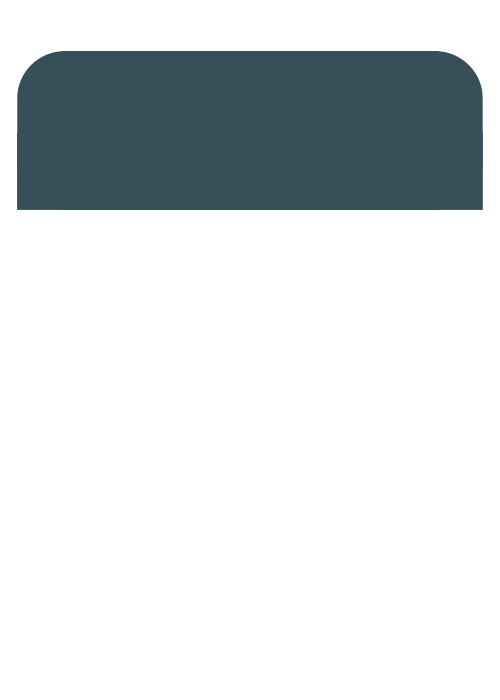 A smartphone screen displaying a dark gray section at the top and a large blank white area below.