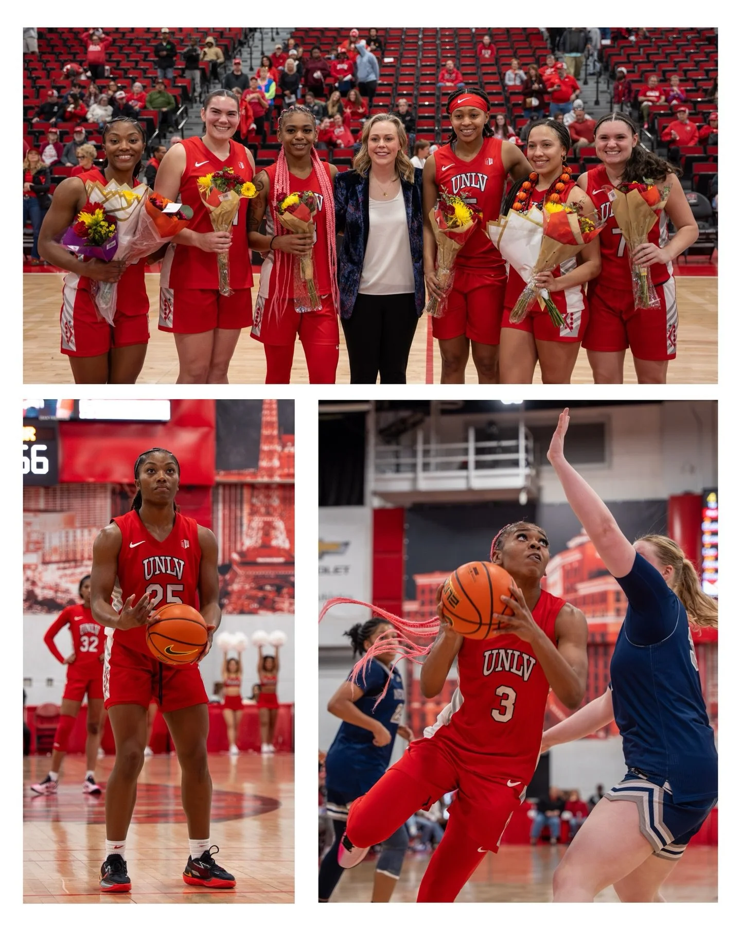 Flicks from @unlvladyrebels senior night win against UNR 

📸: @ksparrow_media 

#unlv #seniornight #unlvwomensbasketball #lasvegas #sports