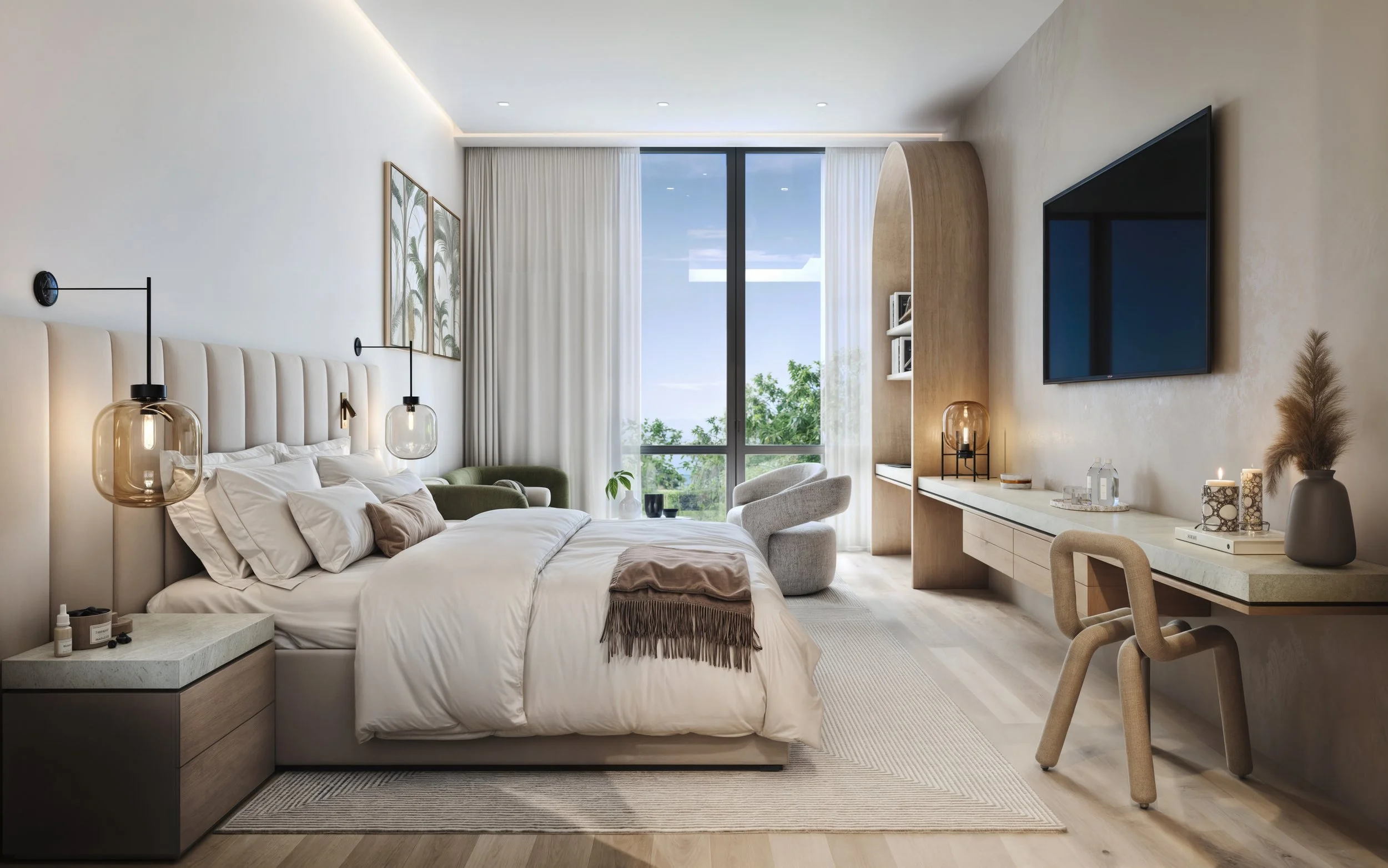 Atelier Studio Bedroom Rendering