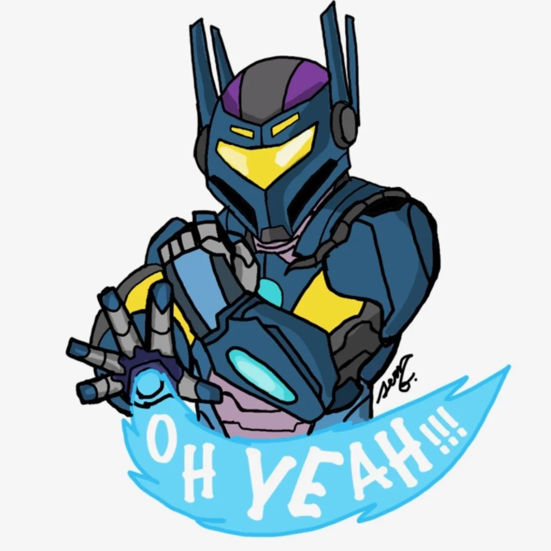 Rodoman "Oh Yeah" Sticker