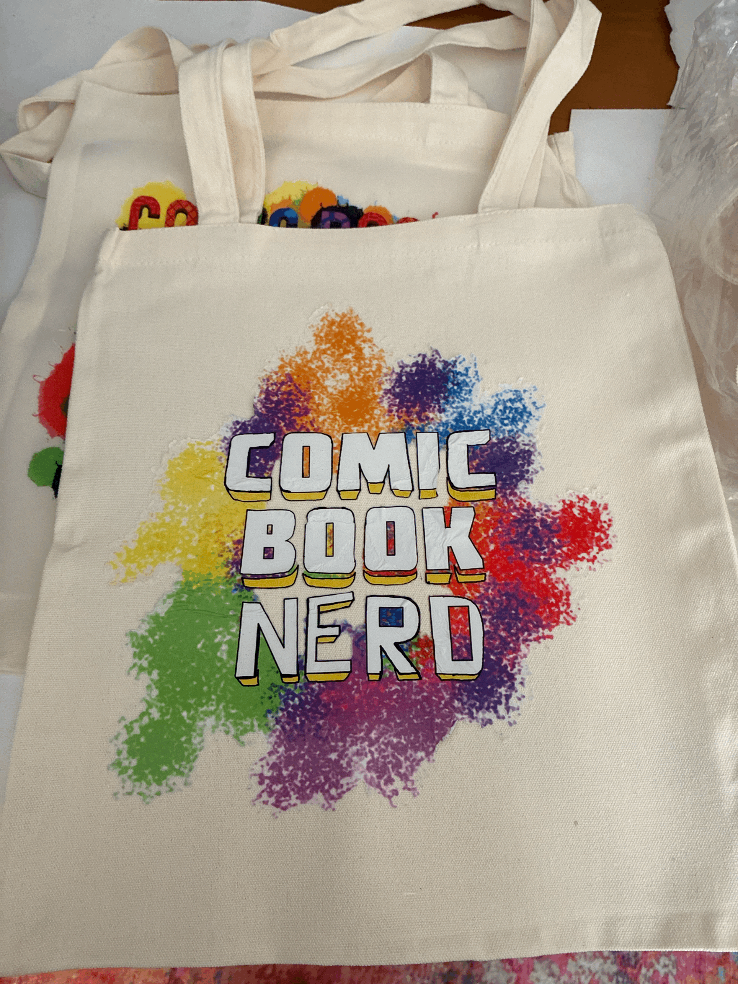 Comic Book Nerd Tote Bag
