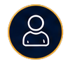 User profile icon with a person silhouette on a dark background.