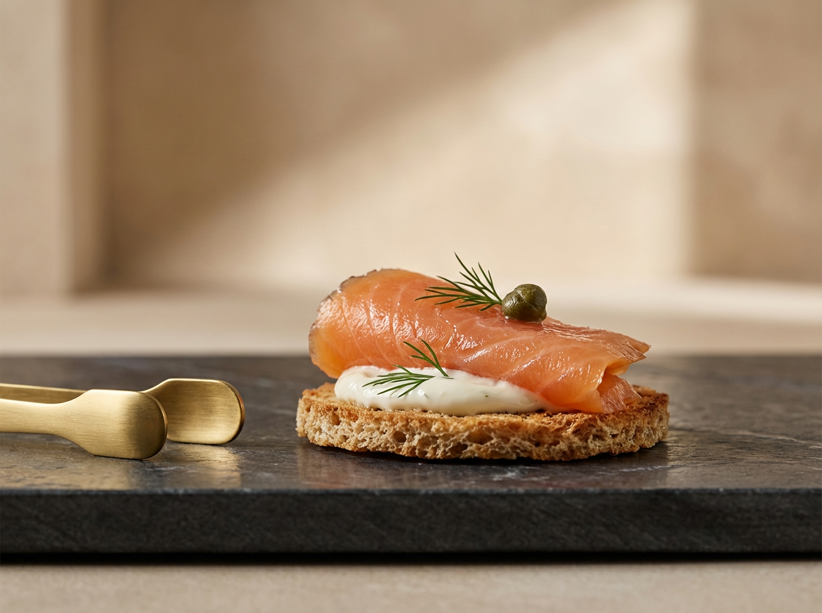 Smoked Salmon Canapé