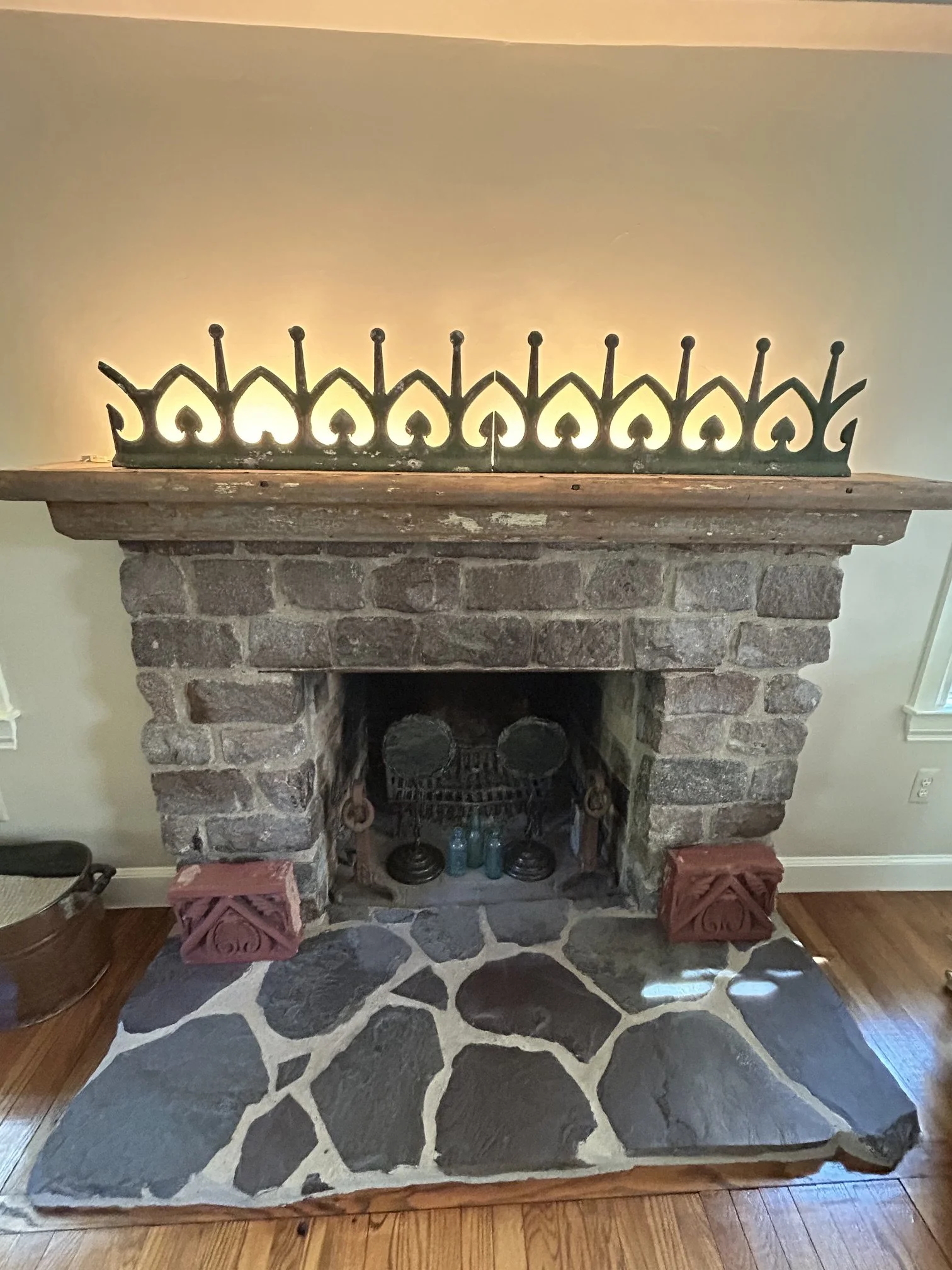 Custom Designed Lamp From Architectural Salvage