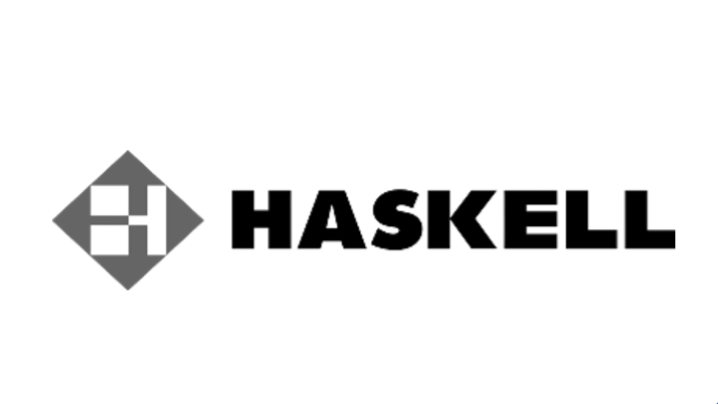 Logotipo de Haskell con símbolo en forma de diamante y texto en negrita