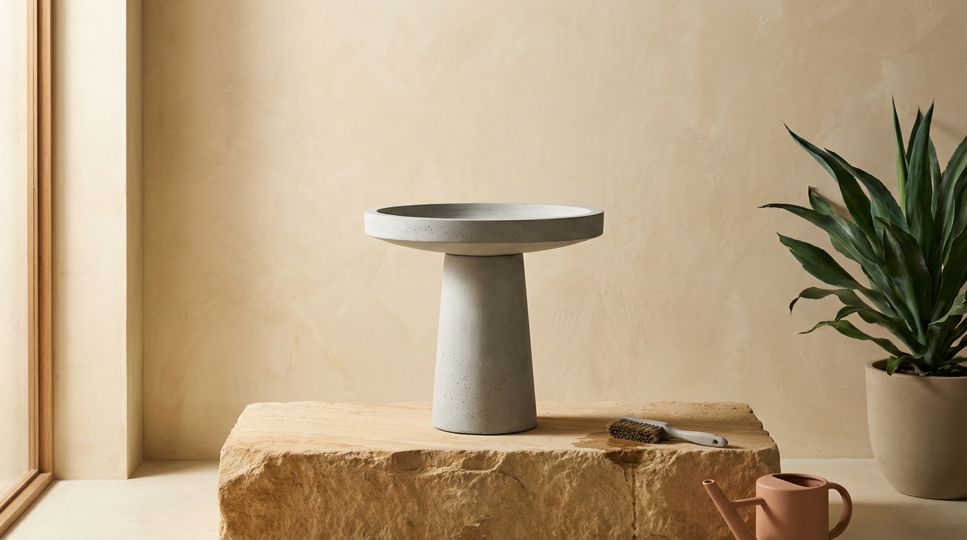 Concrete Birdbath