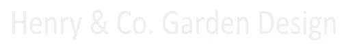 Blurred logo with faint text reading 'Henry & Co. Garden Design'.