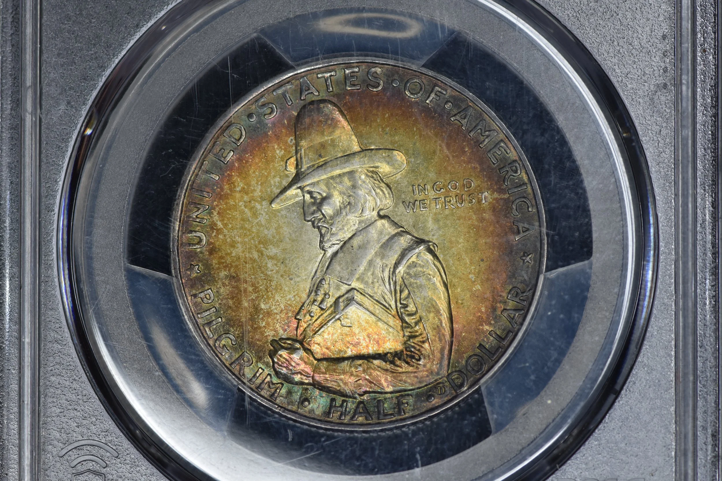 1920 Pilgrim PCGS Ms65 Monster Toned