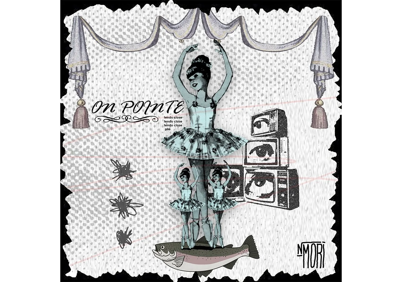 Dancing Ballerina Digital Collage Grunge image.jpg
