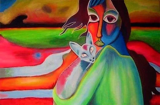 Fluro Cat Lady.jpg