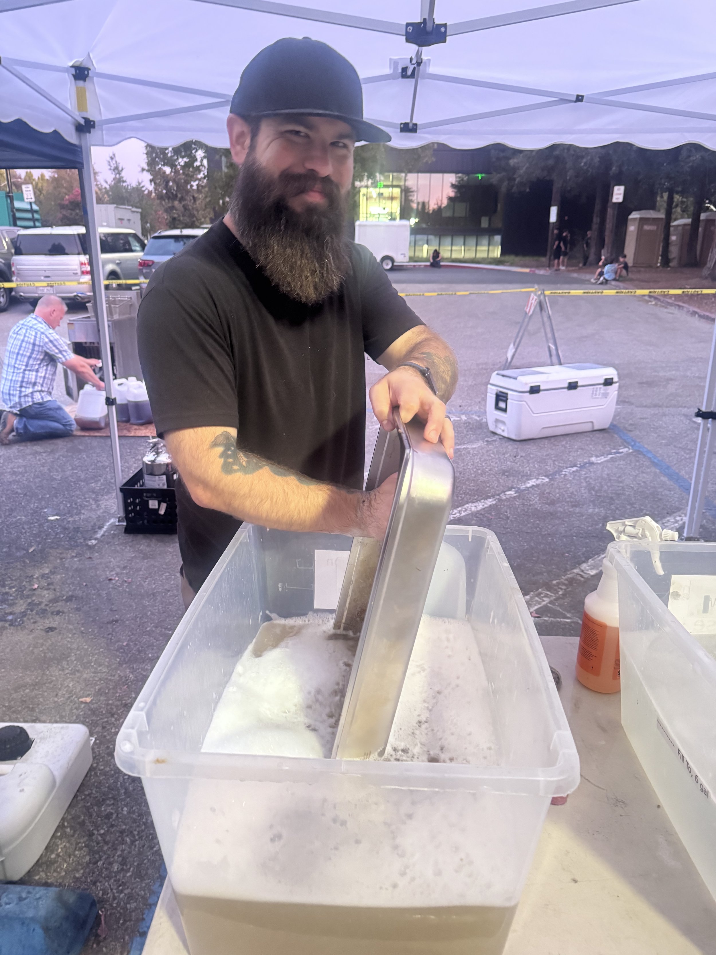 Joe volunteering for cleanup duties during our Summer Concert Series