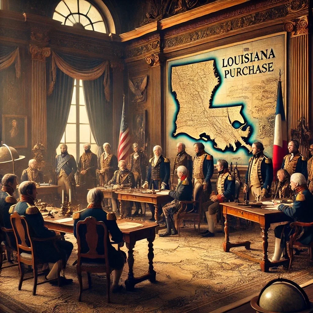 The United States Purchases Louisiana from France in the Louisiana Purchase