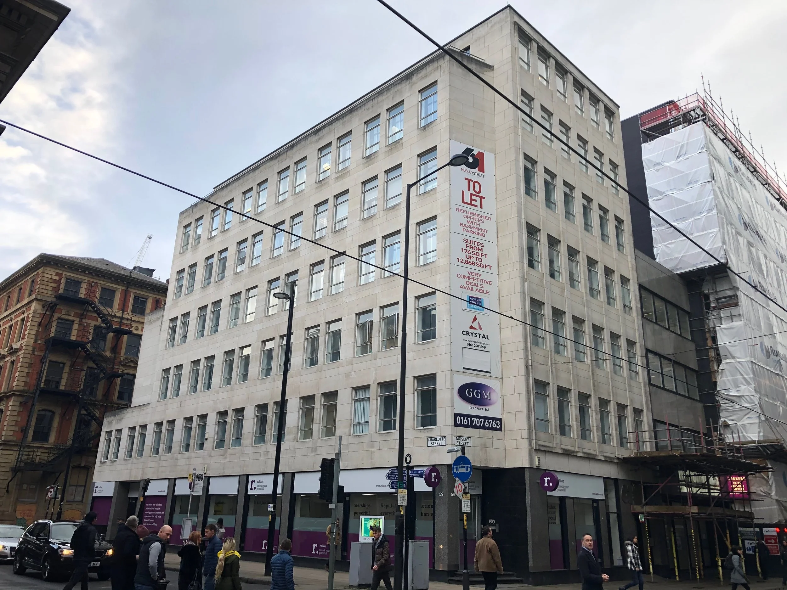 61 Mosley Street, Manchester
Office Acquisition
Client: Hurstwood Group