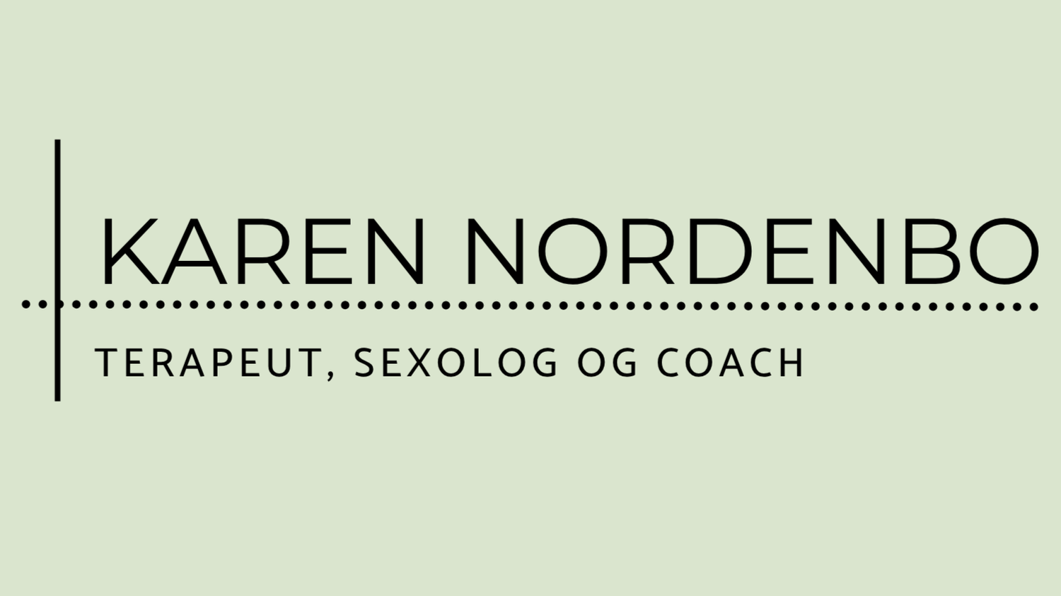 Karen Lundby Nordenbo - Terapeut, sexolog og coach 🌈