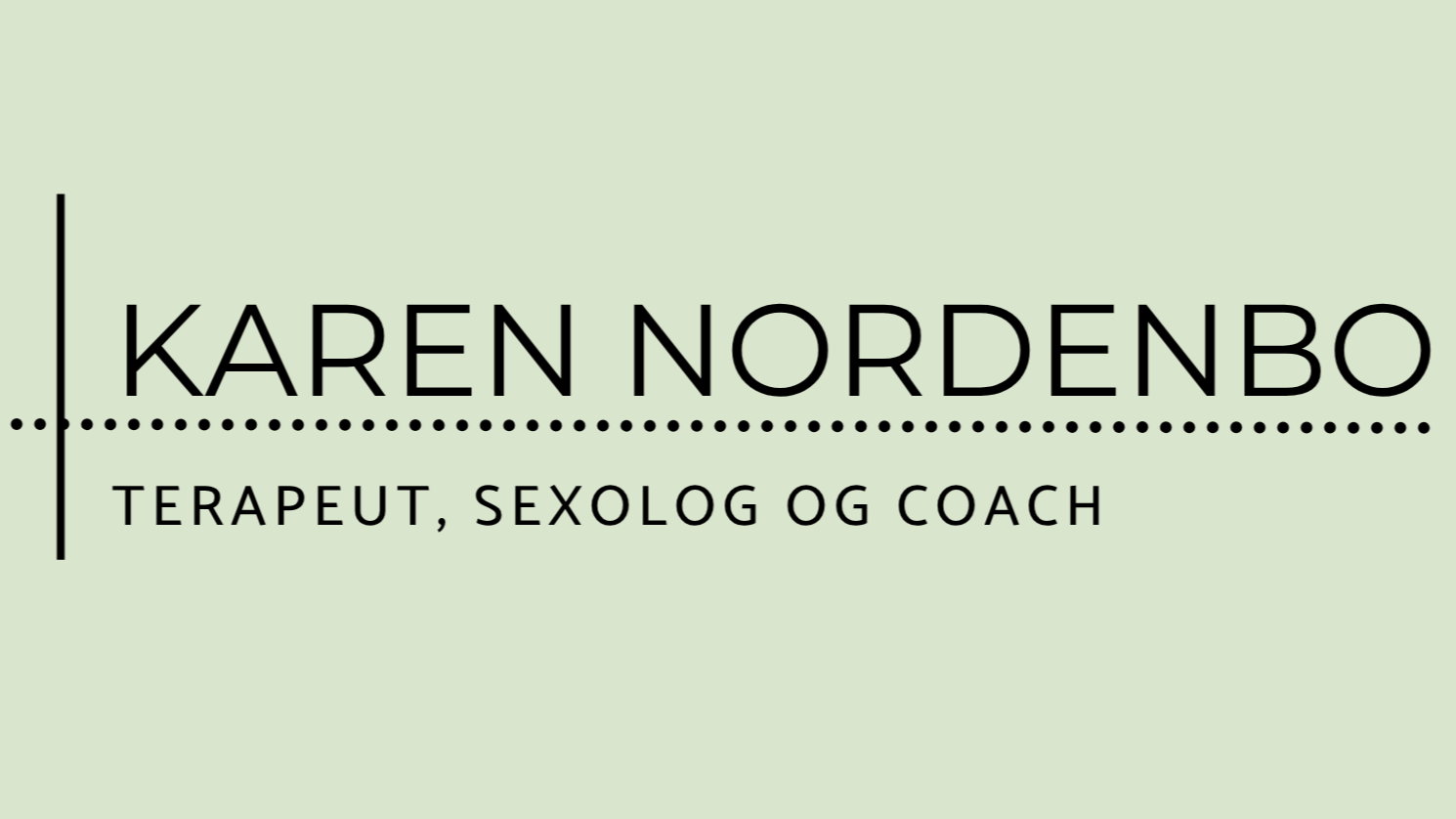 Karen Lundby Nordenbo - Terapeut, sexolog og coach 🌈