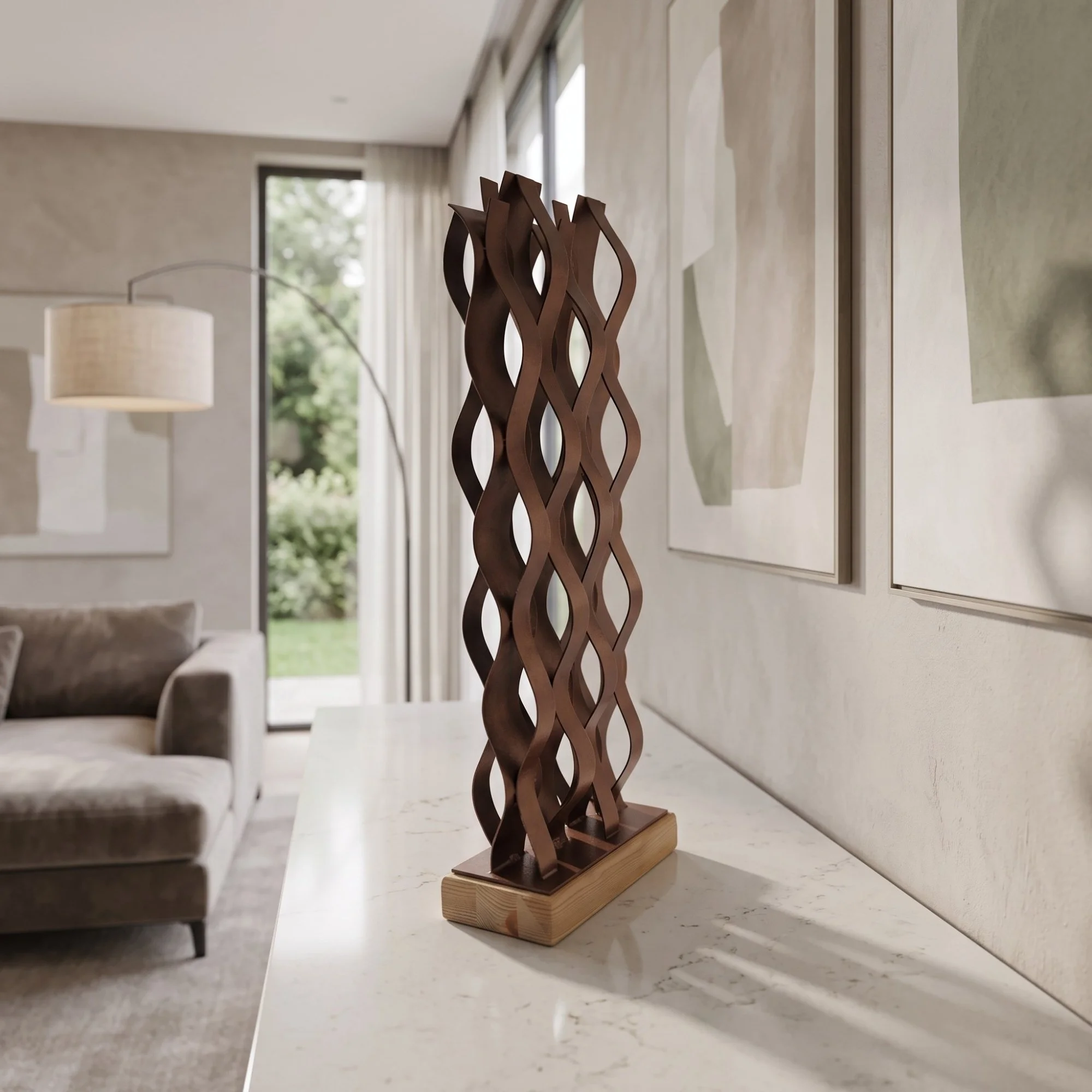 modern-brown-metal-sculpture-marble-table-decor.jpg
