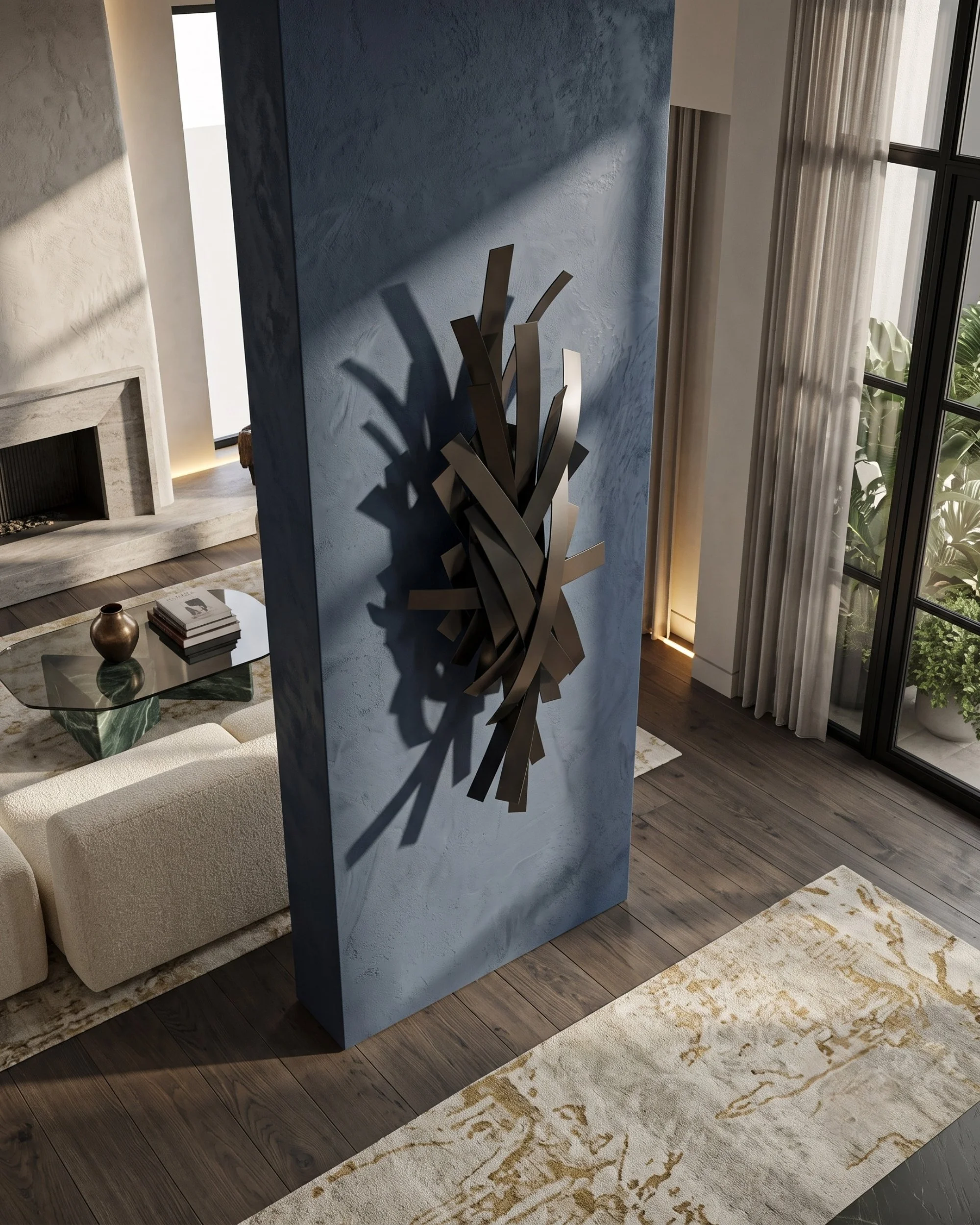 statement-black-metal-art-blue-column-decor.jpg