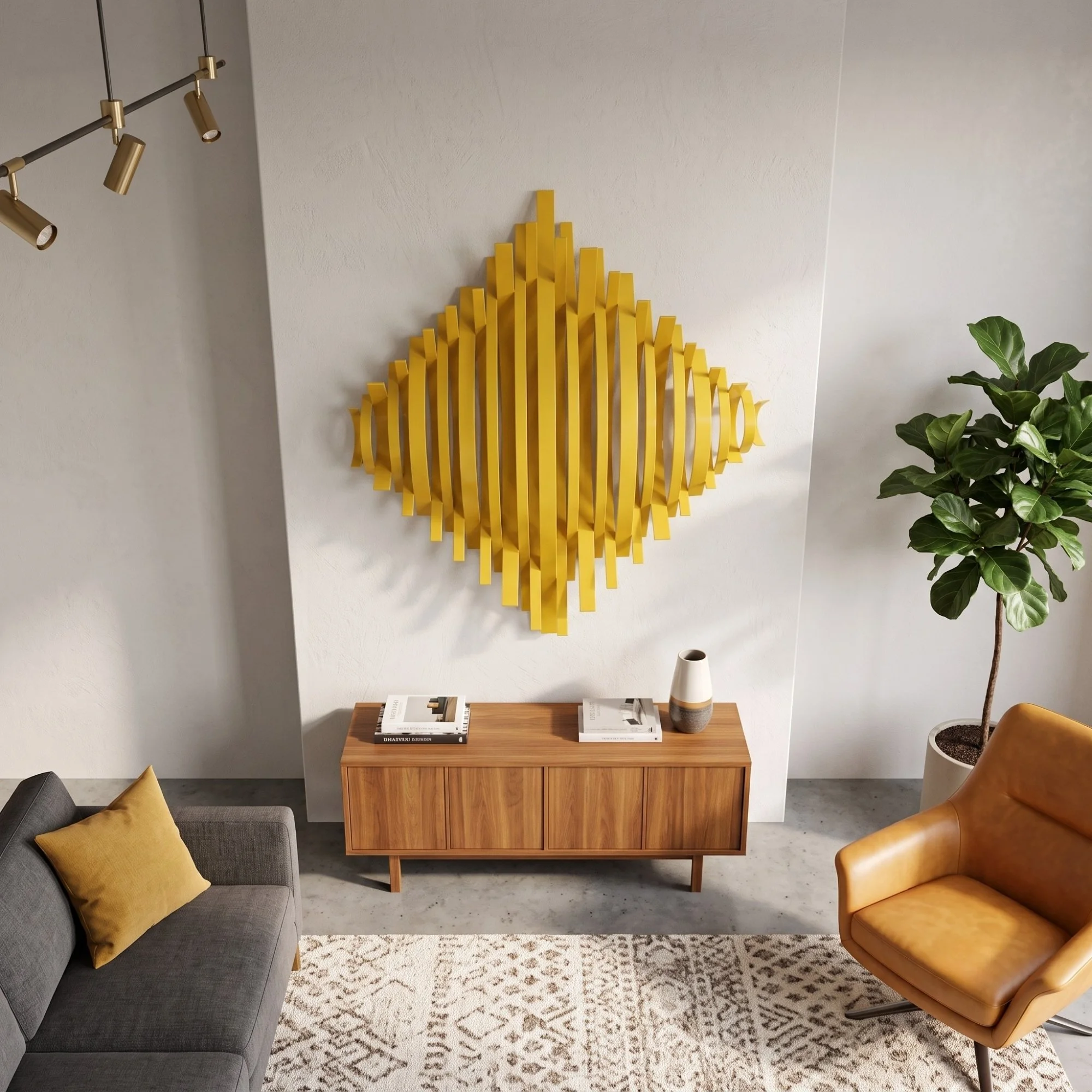 mustard-yellow-geometric-metal-art-console.jpg