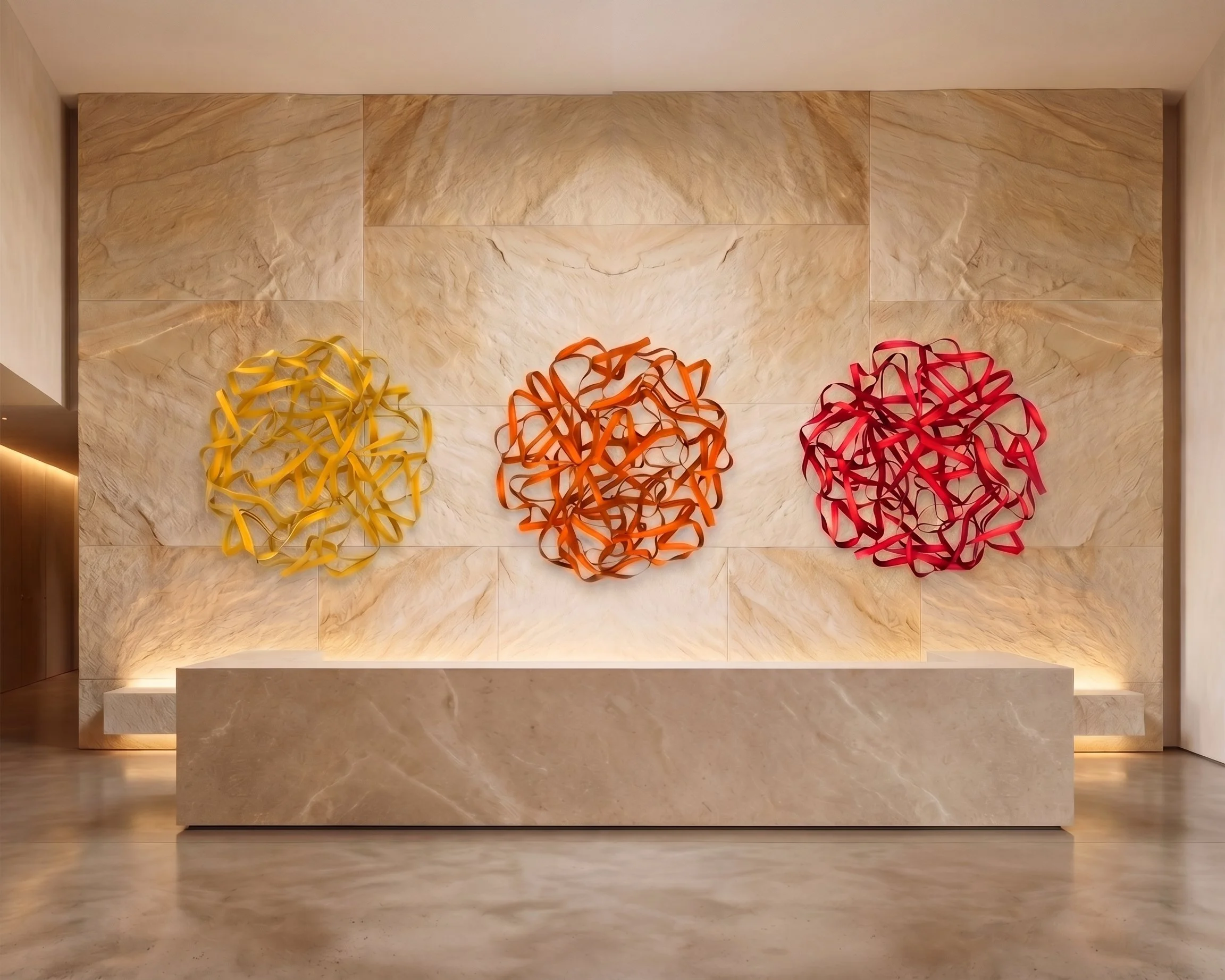 warm-gradient-ribbon-art-set-marble-reception-desk.jpg