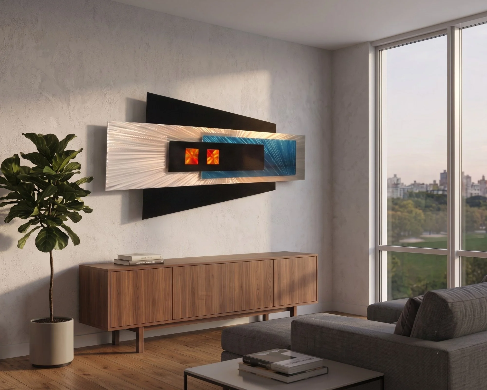 abstract-metal-sculpture-above-wooden-console.jpg
