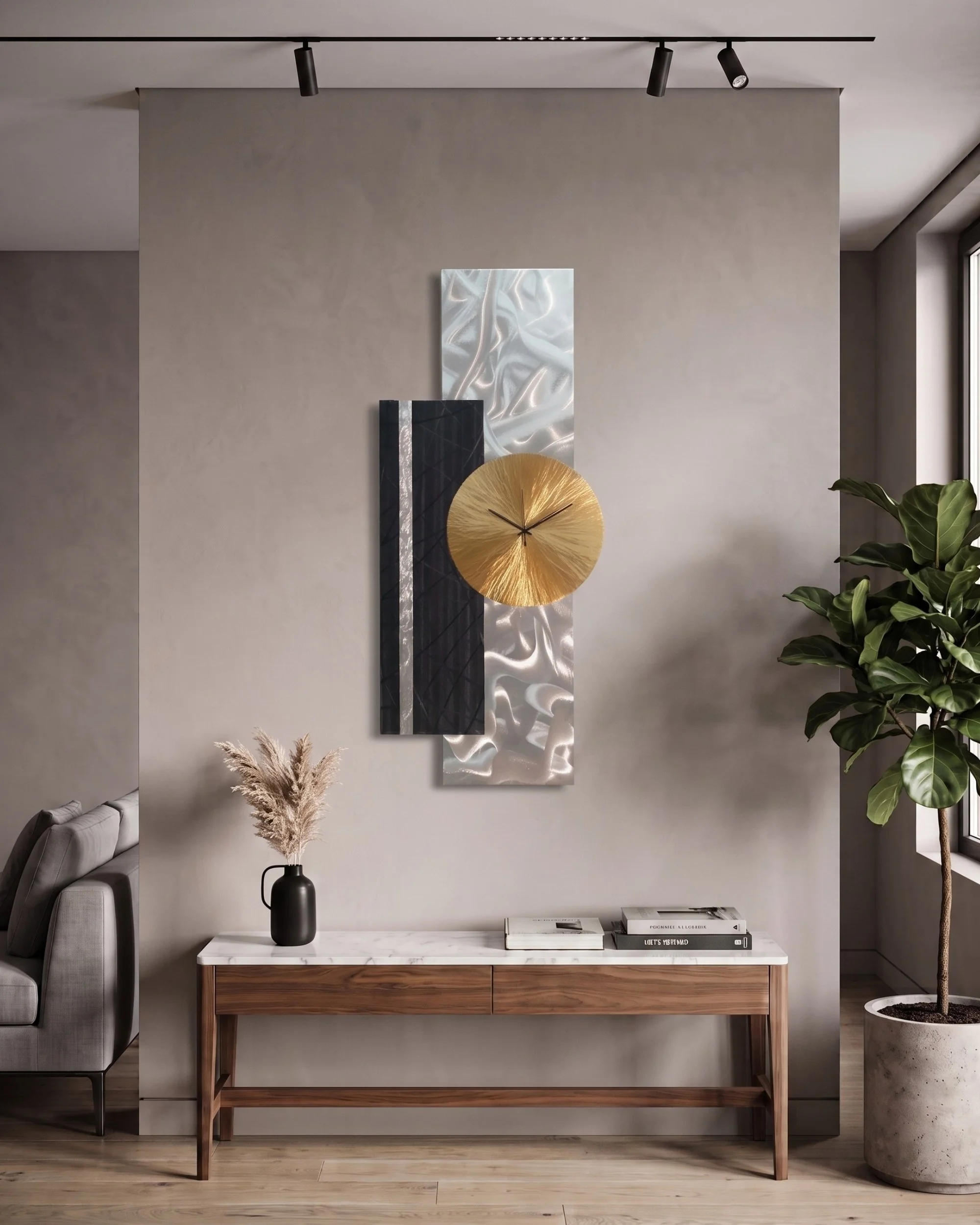 contemporary-geometric-wall-clock-entryway.jpg