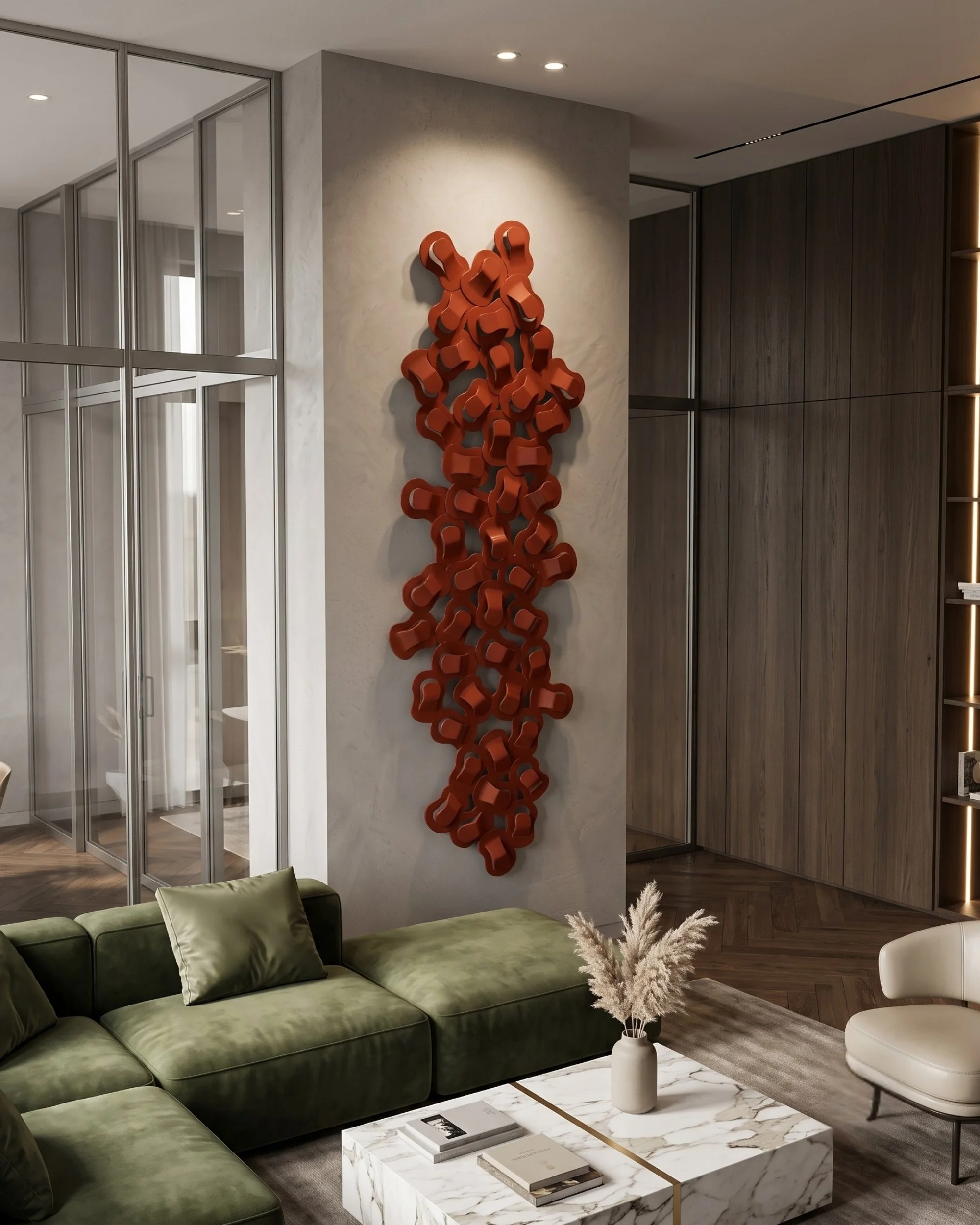 burnt-orange-metal-wall-decor-eclectic-living-room.jpg