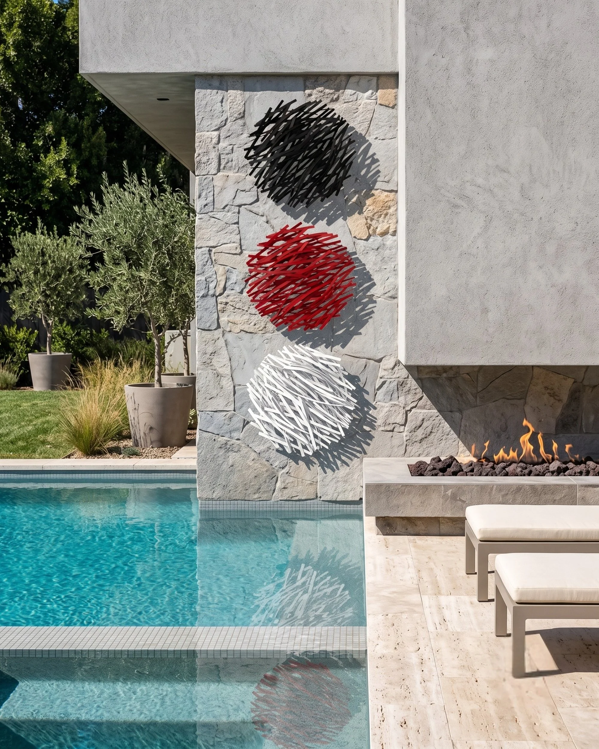 outdoor-vertical-metal-triptych-poolside-stone-wall.jpg